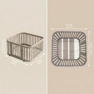 Venture All Stars Duo Baby Playpen – Portable Safety Play Yard