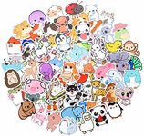 Piedad 100Pcs Animal Stickers, Vinyl Cute Kawaii Stickers for Kids Adults Girls Teens, Waterproof Aesthetic Stickers for Water Bottles Skateboard Laptop, 100 Mixed Animal Sticker Pack