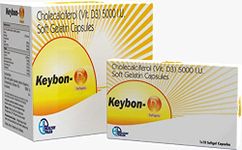 Healthy Paleo- Keybon D3 Vitamin D3 softgel capsules (100nos) to improve bone strength,immunity and weight loss