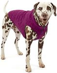 Kurgo Core Dog Sweater, Knit Dog Sweater with Fleece Lining, Cold Weather Pet Jacket, Zipper Opening for Harness, Adjustable Neck, Year-Round Sweater for Large Dogs (Heather Violet, X-Large)