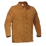 Men's Flame-Resistant Heavy Duty Cowhide Leather Welding Jacket (XX-Large)