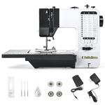 Mini Sewing Machine by Phildim (Extension Table included), Small Portable Sewing Machine, Adult Mending Machine with 38 Built-In Stitches, Reverse Sewing and LED Light PD-056-A7