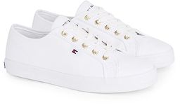 Tommy Hilfiger Women Essential Nautical Trainers Vulcanised, White (White), 39 EU