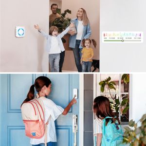 SURFOU Wireless Doorbell Kit – 2 Buttons, 3 Receivers, 1300ft Range, Waterproof