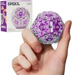 Speks Geode Sphere Magnetic Fidget Toy for Adults & Teens 14+ | Sensory Gadget for Stress Relief and Anxiety, Office Desk Toy Present, Christmas Gift, Holiday Stocking Stuffer | Quartz, 12-Piece Set