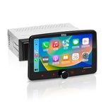 BOSS Audio Systems BVCP9700A-FL Car Radio Stereo System - Apple CarPlay, Android Car, 7 Inch Single Din, Capacitive Touch Screen, Bluetooth Audio and Call Head Unit, Radio Receiver, No CD Player