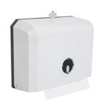 Paper Towel Dispenser Wall Mounted C Fold Commercial Tissue Holder Folded Hand Towel Dispenser White Paper Hand Towel Holder for Hotels Restaurants Bathroom