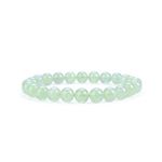 Cherry Tree Collection Gemstone Beaded Stretch Bracelet 8mm Round Beads 7" (Prehnite)