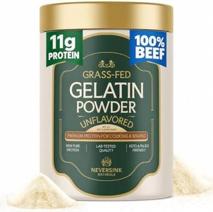 Neversink Naturals Grass Fed Gelatin Powder - Unflavored, 100% Grass-Fed Bovine Gelatin, 11g Protein, Keto & Paleo – Beef Gelatin Powder for Gummies, Bone Broth, Baking, Desserts, & Cooking - 1lb