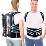 COMFORCE Posture Corrector for Women & Men, Adjustable Posture Brace Support, Improves Posture for Men Women, Full Back Support Straightener, Prevents Slouching & Relieves Pain