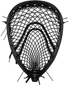 StringKing Mark 2G Goalie Lacrosse Head Strung with Grizzly Mesh (Grizzly 2s - Black/Black)