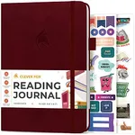 Clever Fox Reading Journal for Book Lovers – Book Journal Reading Log – Book Reading Tracker Journal – Reading List Book Tracker Journal – 55 Books, A5 Size, 5.8" x 8.3" (Wine Red)