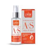 Livon Professional Nourishing Serum for Women & Men | With Argan, Shea & Multivitamins | For Softer, Stronger & Frizz-free Hair | No Paraben, Sulphate or Mineral Oil | All Hair Types | 100ml