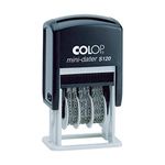 COLOP S120 Mini Dater Stamp - Black Ink | 104732 | 4mm Adjustable Self-inking Date Stamp | Manually Adjustable - Runs for 12 Years