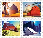 Barn POSTCARD Forever Postage Stamp