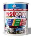 Thermilate InsOpaint ULTRA INSULATION PAINT Advance Energy Saving Paint Keep Room Warm | 5L | Tough Acrylic Emulsion Wall Ceiling Paint (White)