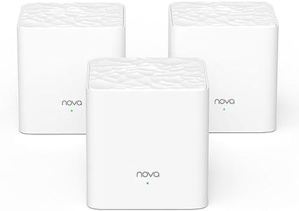 Tenda WiFi Mesh Nova MW3, Dual Band AC1200, 2 Porte Fast Ethernet, Modalità Router e Access Point, Auto Organizza la Rete, 3 Pezzi con Copertura Fino a 4-6 camere da letto