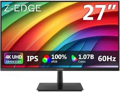 Z-Edge U27P4K 27-inch Gaming Monitor Ultra HD 4K, 60Hz Refresh Rate, 3840x2160 IPS LED Monitor, 300 cd/m², HDMIx2+DPx1, Built-in Speakers, FreeSync Technology