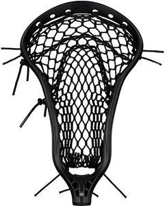 StringKing Women’s Mark 2 Offense Lacrosse Head Strung with Women's Type 4 Mesh (Black/Black)