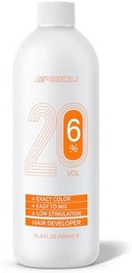 20 Volume Developer for Hair Lightening, 6% Hair Bleach Developer & Color Deposit, Professional Cream Peroxide Developer - 31.6 Fl Oz