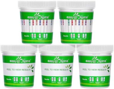 5 Pack Easy@Home 14 Panel Instant Drug Test Cup Kit With 3 Adulterations And Temperature Strips, Testing 14 Drugs BUP,THC,OPI 2000,AMP,BAR,BZO,COC,MET,MDMA,MTD,OXY,PCP,PPX,TCA-#ECDOA-1144A3 (5 Tests)