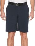 Jack Nicklaus Men's Flat Front Golf Short with Active Waistband and Media Pocket (Size 29-44), Classic Navy 2, 30 Regular