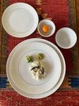 Hitkari Porcelain 12222GL Dinner Set 18 Pcs.|Dinner Set for 6|Material: Porcelain|Luxury Dinnerware |for Home & Kitchen|White, Large
