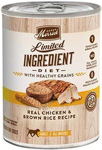 Merrick Limited Ingredient Diet Premium With Healthy Grains Natural Canned Wet Dog Food Chicken And Brown Rice - (Pack of 12) 12.7 oz. Cans