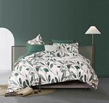 CleverPolly Print Microfibre Quilt Cover Set (3Pcs) - Ultra Soft, Comfy, Luxurious Duvet Cover with Zipper Closure - Elegant Design Quilt Cover Set for Bedding - Sally - Queen Size