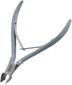 Professional Cuticle Trimmer Nail Cuticle Cutter Stainless Steel Cuticle Nippers with Sharp Blades of Cuticle Remover Clippers Manicure Tools Double Spring for Nail Care Pedicure Nail Tools (Gray)