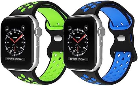 [2 Pack] Sport Band for Kids Apple Watch Band 38mm 40mm 41mm & 42mm 44mm 45mm 49mm,Soft Breathable Silicone Smartwatch Band for iWatch Series 9/8/7/6/5/4/3/2/1/SE/SE2/Ultra 2/Ultra,Kids Size for Small