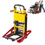 QJJML Folding Electric Stair Climbing Wheelchair Docking Car, 120W Crawler Stair Climbing Wheelchair, Stair Climbing Cart for Furniture Family Logistics Warehouse