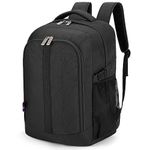 Boardingblue Under-Seat Backpack for Spirit, Frontier, American - Fits 18 x 13 x 8 Inches - Perfect Personal Item for Easy Air Travel - TSA Approved (Black), Black, 18"X13"X8", Black Under Seat Backpack
