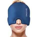 ONLYCARE Migraine Cap Migraine Cap Ice Pack Ice Pack Ice Pack Migraine Ice Mask Anti Migraine Cooling Gel Beanie Migraine Hat Cold Therapy Cap Migraine Relief