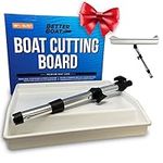 Boat Cutting Board Rod Holder Bait Station and Filet Table for Boat Fish Cleaning Board Fish Fillet Tray Measuring Mate Fishing Mounts in Single Rods | Marine Accessories for Center Console & Pontoon