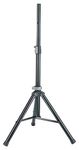 K&M Stands 21454 Aluminum Speaker Tripod Stand - Designed for Speakers and Studio Monitors - Adjustable Height - Heavy Duty Maximum Load Capacity - Black