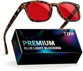 TIJN Blue Light Blocking Glasses for Women Men Premuim Frame Square Nerd Eyeglasses Anti Blue Ray Computer Screen Glasses