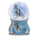 The Bradford Exchange Eddie Lepage Silver Scout Musical Glitter Globe from