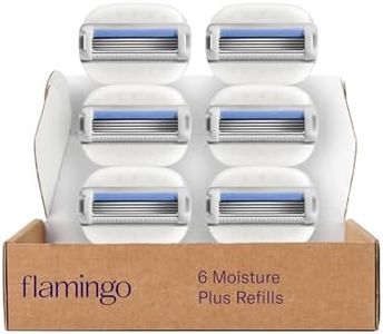 Flamingo Moisture Plus Razor Blades for Women, Moisture Plus Blade Refills, 6 Razor Refills