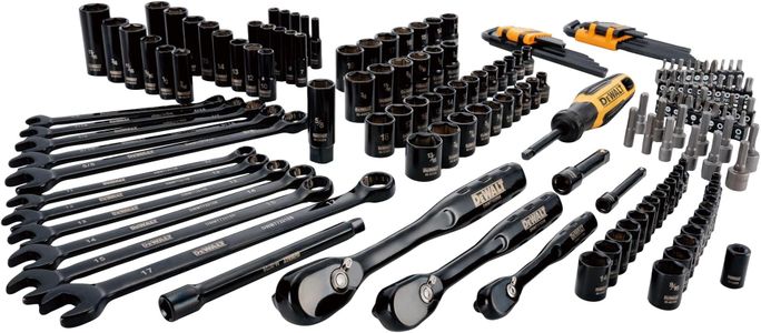DEWALT 184-Piece Socket Set – Comprehensive Mechanics Tool Kit