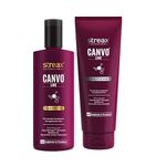 Streax Professional Canvoline Hair Care Combo (Streax Canvoline Shampoo 250 ml +Streax Canvoline Conditioner 250 ml) for Straightening Hair