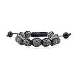 Stackable Black Pave 10MM Crystal D