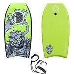 iBOARD Body Board, Lightweight 37 Inch Bodyboard with EPS Core, Premium Leash and wrist strap Surfing for Kids and Adults