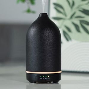 Essential Oil Diffuser Ultrasonic Aromatherapy Diffuser 150ml Ceramic Stone Aroma Diffuser with 7 Colors LED Night Light 4 Timer Setting and Waterless Auto Shut Off Protection for Home Office Yoga SPA
