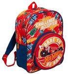 Hot Wheels Backpack For Kids Large Cars School Travel Sports Bag with Drinks Holder