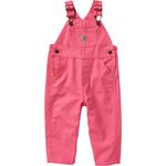 Carhartt baby-girls Bib Overalls (Lined and Unlined), Carhartt Pink Lemonade, 24 Months