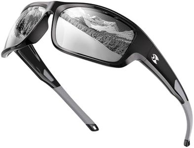 suoso Sports Polarized Sunglasses for Men: Women UV400 Protection Wrap Around Sun Glasses for Golf Fishing Running Driving