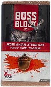 Boss Buck Boss Block Acorn Flavored 4lb Mineral Deer Attractant | Fast-Acting Powerful Long-Lasting Mineral Food Block for Deer