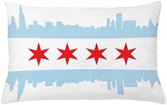 Ambesonne Chicago Skyline Pillow Cu