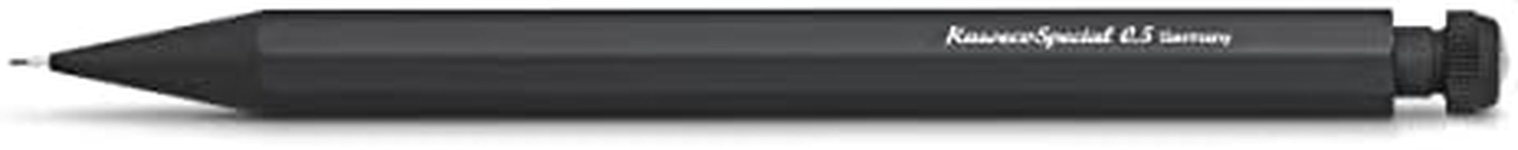 Kaweco Special Mechanical Pencil 0.5 I Lead Pencil Made of High-Quality Aluminium in Octagonal Format I Mechanical Pencil 14 cm I Refillable Black with Eraser